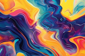 Colorful abstract geometric and fluid banner template for marketing promotion material giveaway