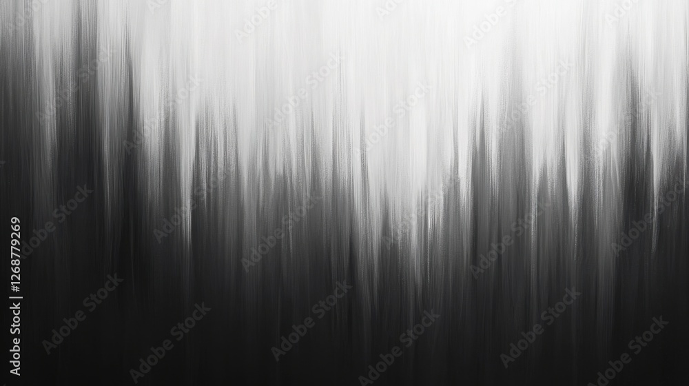 Poster Elegant gradient of muted gray pencil strokes portraying subtle depth and texture in abstract art composition