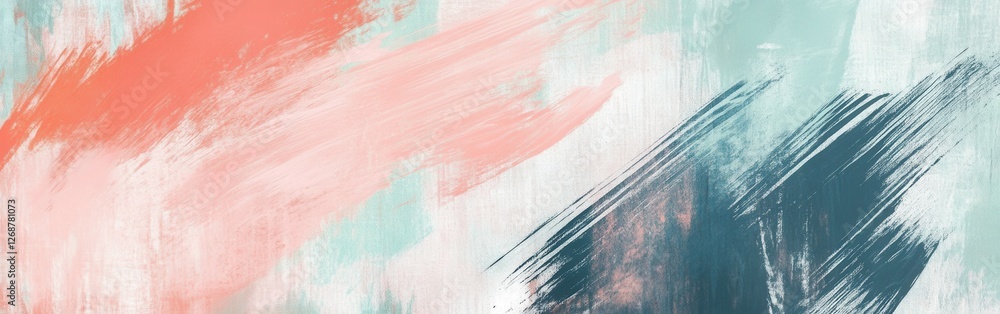 Poster abstract composition featuring dynamic pencil strokes in varying colors and textures