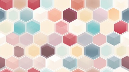Collection of abstract geometric pattern seamless with mosaic design, background and banner, color palette