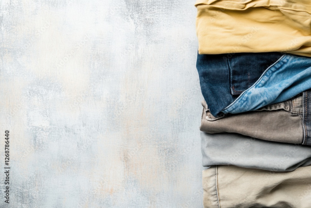 Poster comparing dirty clothes to freshly laundered garments for laundry day preparation and organization. 