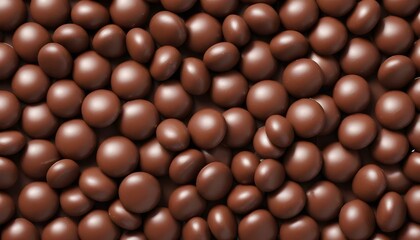 Fototapeta premium chocolate Callets background. Close up photo