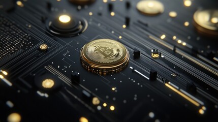 Dynamic display of cryptocurrency symbols on a digital interface showcasing financial technology evolution and investment opportunities