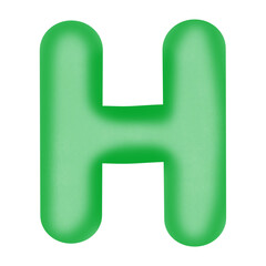 green letter H