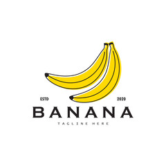banana tree and banana logo