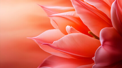 Obraz premium Close-up view of delicate pink flower petals against a softly blurred background.