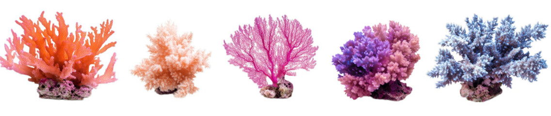 Colorful display of diverse coral species showcasing vibrant oceanic beauty