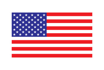 United States of America flag. Vector Illustration