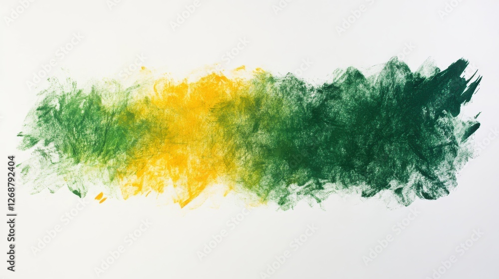 Poster subtle gradient of yellow and green hues created with soft pencil strokes on a blank canvas