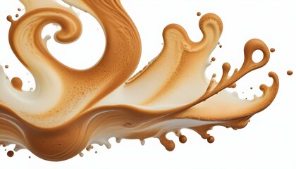 Coffee Foam isolated on white background