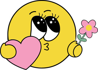 Mother's Day Retro Emoji.