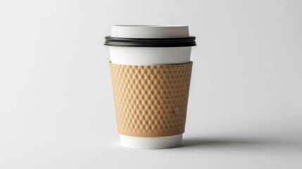 Isolated Coffee Cup on White Background for Stock Photography Use