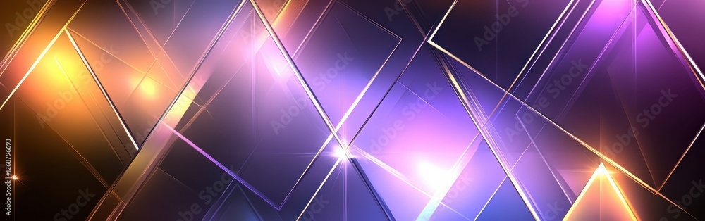 Poster abstract geometric background featuring vibrant colors and dynamic shapes in a modern design