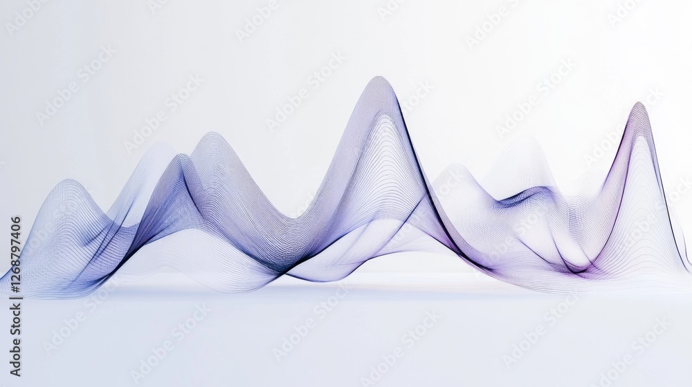 Poster abstract isolated line graph design on white background
