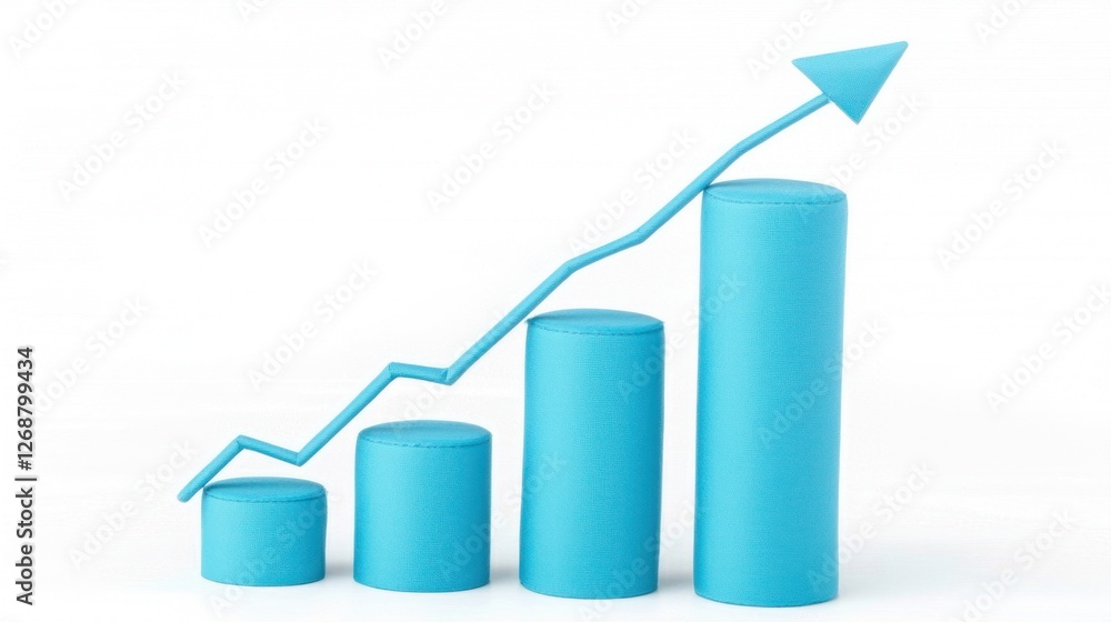 Poster visualizing growth a clear representation of progress over time
