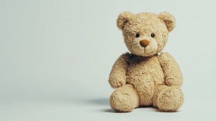 Cute Teddy Bear Isolated on White Background Perfect for Kids Design