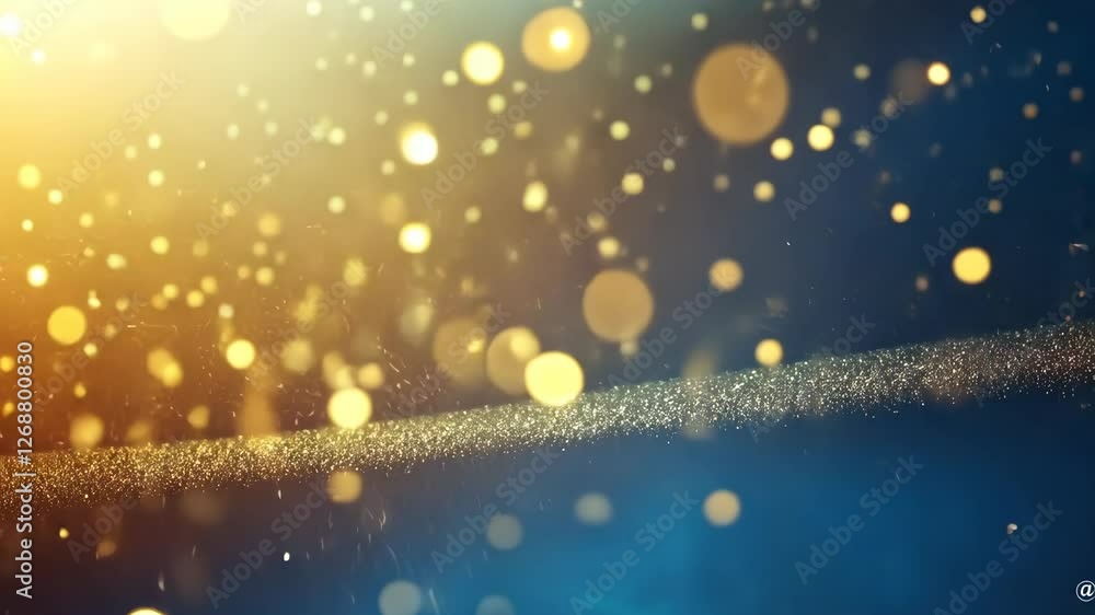 Poster shimmering bokeh lights create a festive atmosphere during a special event in the evening