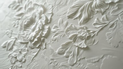 Close-up of embossed paper texture with raised patterns