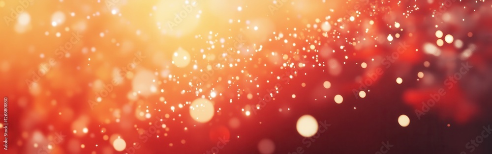 Poster background of vibrant colors and sparkling elements creates a whimsical atmosphere perfect for event