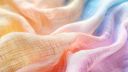 Linen fabric texture in soft pastel colors