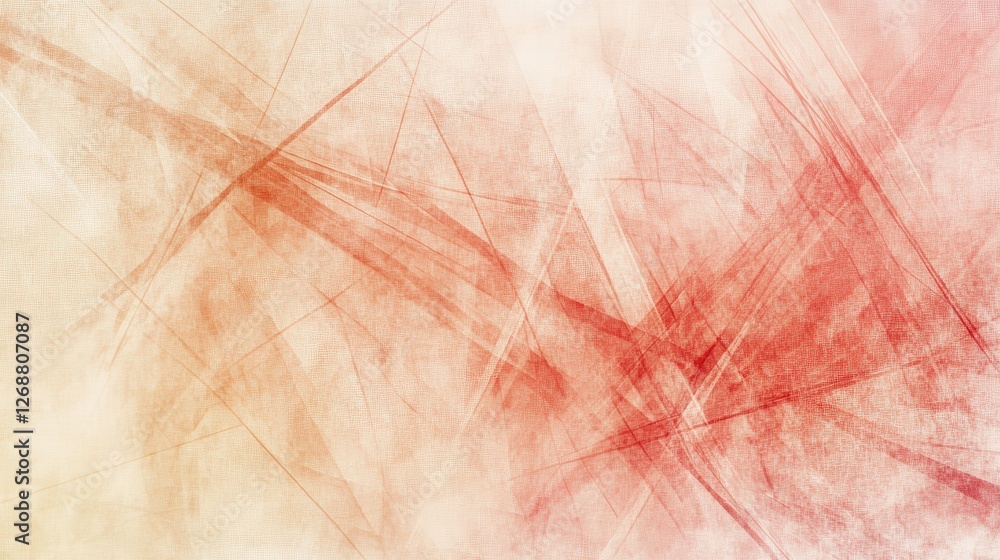 Poster soft coral background with delicate pencil strokes ideal for creative projects or calming designs re