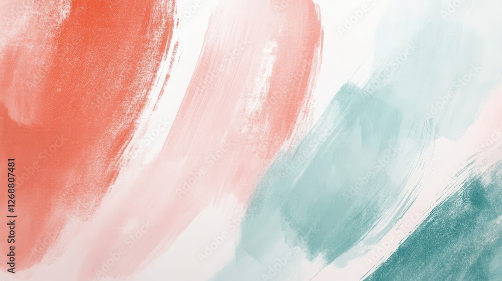 Poster soft overlapping pencil strokes create a calming abstract background filled with pastel colors and g