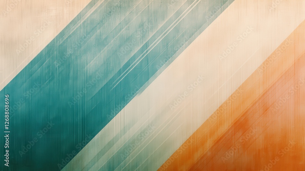 Poster minimalist gradient created with pencil strokes in muted tones showcases an abstract artistic expres