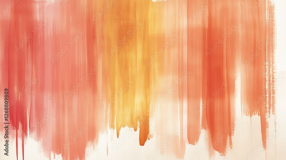 Poster elegant pencil strokes create a warm wash of organic hues blending in a beautiful gradient across th