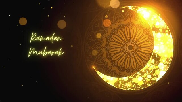 Islamic background for ramadan and eid in seamless loop.
