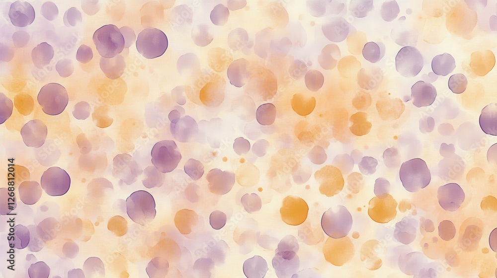 Poster abstract dotted pattern showcases pastel amber and lavender hues in a soft, textured design for crea