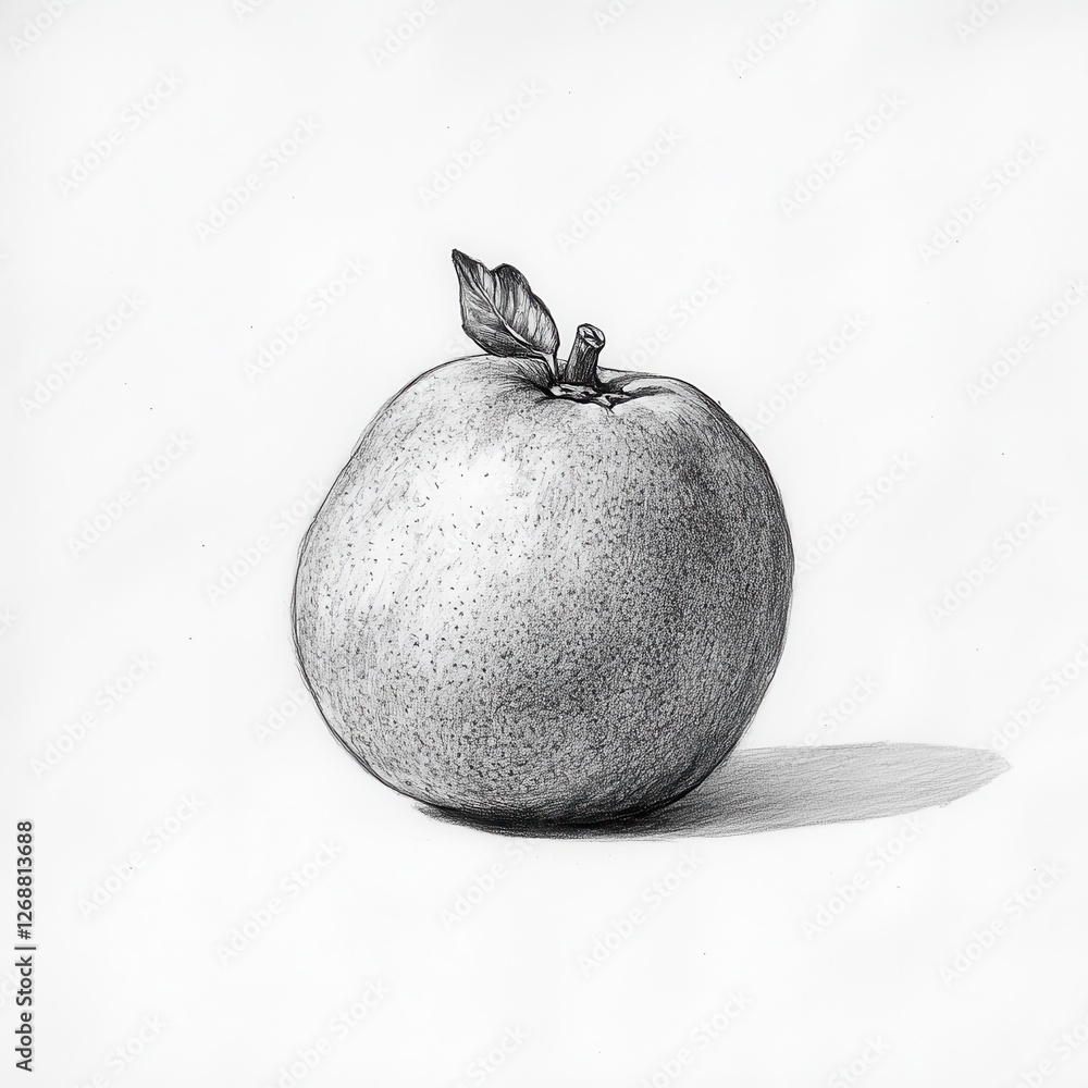 Poster Guava with visible small seeds sits on a plain background illustrating its natural texture and color