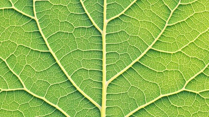 Obraz premium Detailed Green Leaf Texture Close up