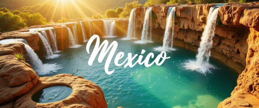 Breathtaking waterfalls in Mexico – perfect for travel blogs, tourism websites, and nature photography