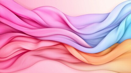 Abstract background featuring wavy lines in vibrant shades of pink magenta and blue for creative design projects