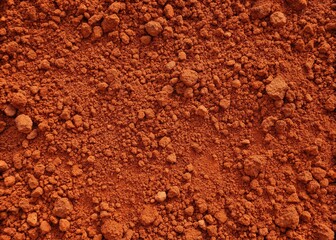 Red Clay Soil Texture Background - Full Frame Flat Surface Photography Backdrop