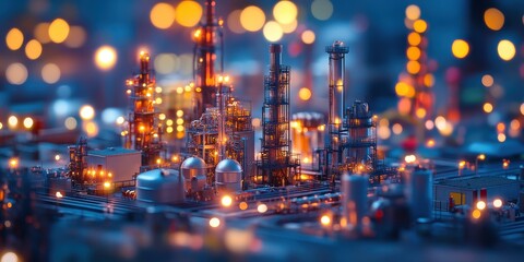 Fototapeta premium Digital twin technology for simulating factory operations insights from virtual analysis