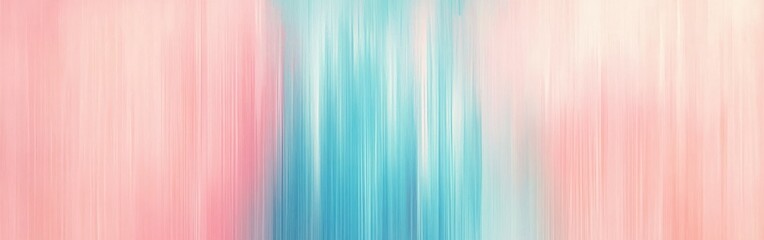 Fototapeta premium Gentle vertical streaks in aquamarine and soft pink hues create a tranquil abstract background perfect for relaxation and inspiration