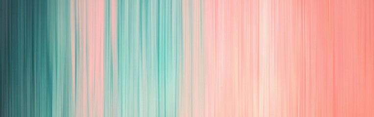 Obraz premium Gentle vertical streaks in aquamarine and soft coral hues create a soothing visual expression of color gradients