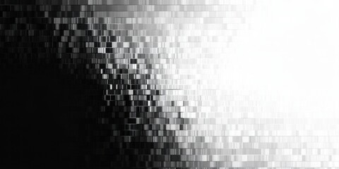 Dynamic Abstract Monochrome Design Featuring Bold Contrast and Intricate Pixelated Texture for Poster and Digital Presentation Use