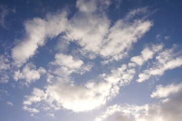 blue sky with clouds