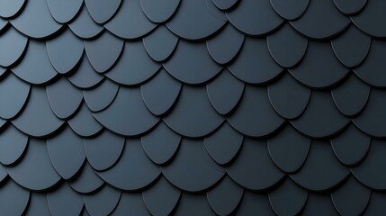 Textured Dark Blue Scales with Curved Edges for Background Design