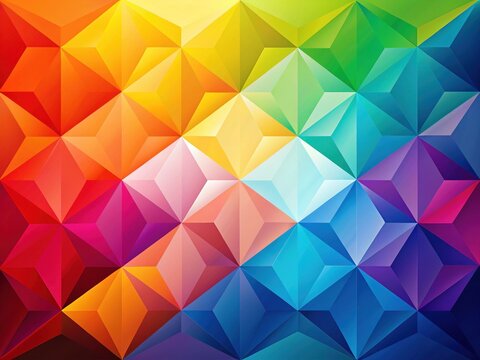 Vibrant Geometric Abstract Background with Copy Space for Text and Design Elements