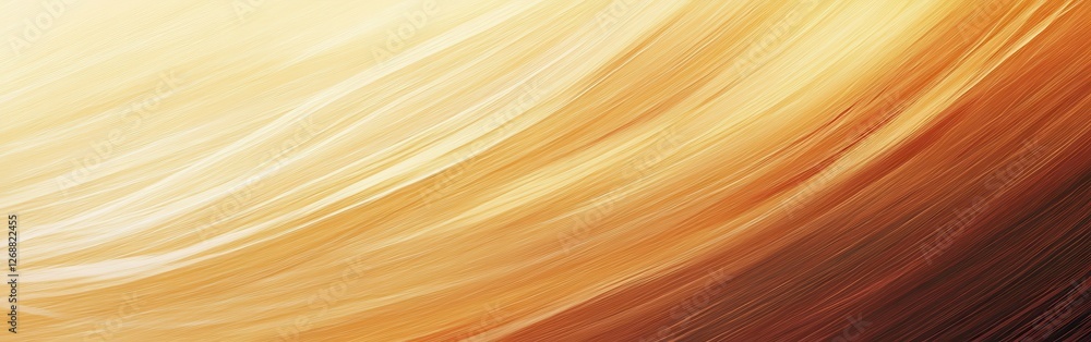Poster abstract pencil strokes design with sweeping curves in warm tones creates a flowing visual texture
