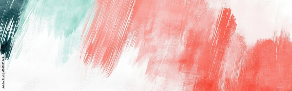 Poster Abstract composition of pencil strokes showcasing contrasting colors and textures with depth and movement