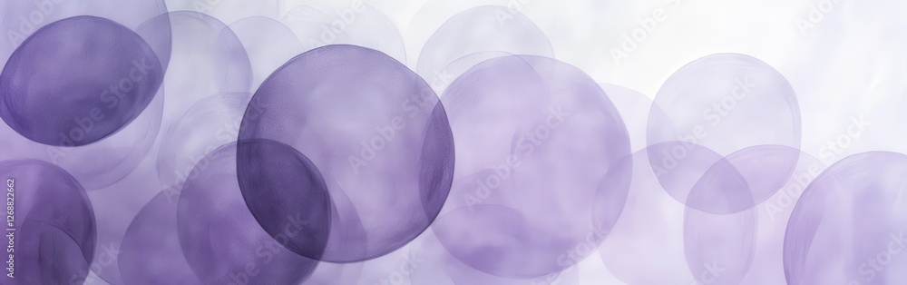 Aufkleber exploration of muted pencil strokes creating circles in soft purple tones