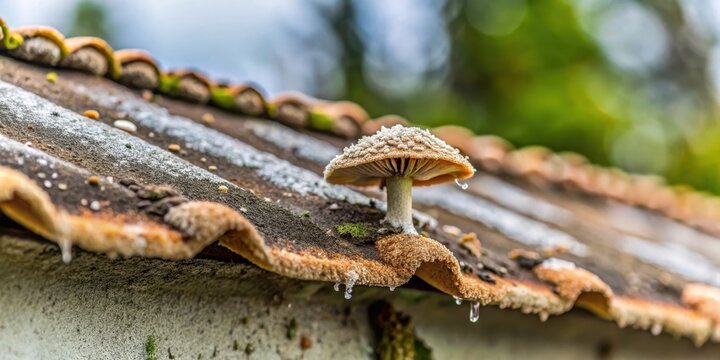 Tiny fungus growth on damp roof corner, humidity, mold, humidity,mold,mildew,cryptococcus,roof,microbial,patina,fungus