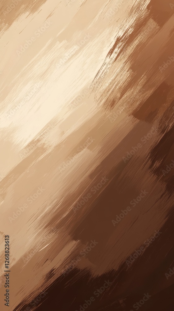 Poster Textured chocolate background showcasing varying shades and smooth transitions in a warm color palette for artistic use