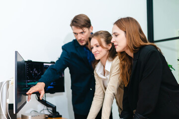 Financial Analyst Monitoring Stock Market Data