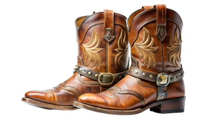 Yellow rain rubber boots in the garden with green grass. Spring background banner for gardening work or nature activities. Copy space for the text