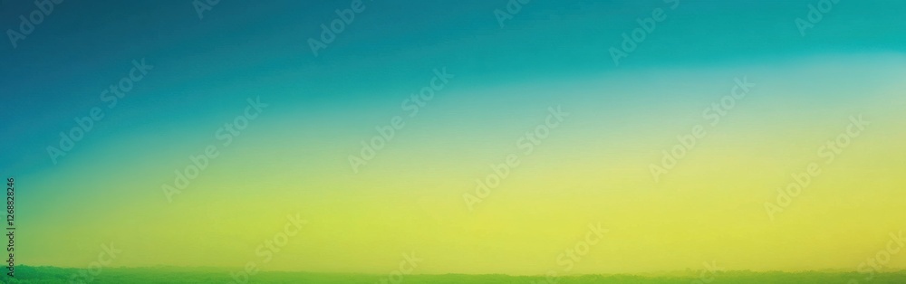 Aufkleber Gradient background featuring a blend of forest green and blue, creating a serene atmosphere in an outdoor setting